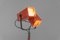 Space Age Orange Double-Headed Flash Lamp, 1960s 7