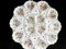 Piatto da portata grande con fiori di Moustiers Martres Tolosane, Francia, anni '50, Imagen 7