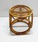 Tabouret Rond en Rotin, 1970s 10