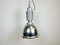 Lámpara colgante industrial con cubierta de vidrio de Charles Keller para Zumtobel, años 90, Imagen 2