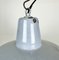 Industrial Grey Enamel Factory Pendant Lamp, 1960s 3