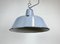 Industrial Grey Enamel Factory Pendant Lamp, 1960s 8