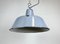 Industrial Grey Enamel Factory Pendant Lamp, 1960s, Image 8