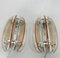 Italian Murano Glass & Chrome Sconces by Veca, 1970s, Set of 2 2