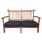Sofa in Solid Wood by Guillerme et Chambron, 1950s 1