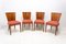 Art Deco H-214 Dining Chairs by Jindrich Halabala for ÚP Závody, 1950s, Set of 4 3