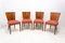 Art Deco H-214 Dining Chairs by Jindrich Halabala for ÚP Závody, 1950s, Set of 4, Image 3