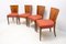 Art Deco H-214 Dining Chairs by Jindrich Halabala for ÚP Závody, 1950s, Set of 4 7