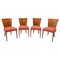 Art Deco H-214 Dining Chairs by Jindrich Halabala for ÚP Závody, 1950s, Set of 4, Image 1