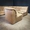 Corner Sofa and Ottoman in Natural Sand Leather from Rolf Benz, Set of 2 9