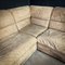 Corner Sofa and Ottoman in Natural Sand Leather from Rolf Benz, Set of 2 5