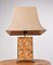 Burl Wood Table Lamp, 1970s 6