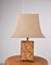 Burl Wood Table Lamp, 1970s 5