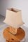 Burl Wood Table Lamp, 1970s 8