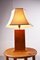 Lámpara de mesa de madera nudosa, años 70, Imagen 7