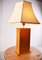 Lámpara de mesa de madera nudosa, años 70, Imagen 9