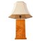 Lámpara de mesa de madera nudosa, años 70, Imagen 1