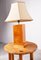 Lámpara de mesa de madera nudosa, años 70, Imagen 3