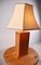 Lámpara de mesa de madera nudosa, años 70, Imagen 10