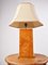 Lámpara de mesa de madera nudosa, años 70, Imagen 6