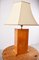 Lámpara de mesa de madera nudosa, años 70, Imagen 5