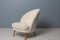 Skandinavischer Moderner Sessel aus weißem Schaffell von Arne Norell 5