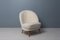 Easy Chair Scandinave en Peau de Mouton Blanche par Arne Norell 2