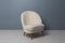 Skandinavischer Moderner Sessel aus weißem Schaffell von Arne Norell 2