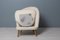 Skandinavischer Moderner Sessel aus weißem Schaffell von Arne Norell 9
