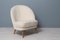Skandinavischer Moderner Sessel aus weißem Schaffell von Arne Norell 3