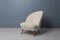 Skandinavischer Moderner Sessel aus weißem Schaffell von Arne Norell 4