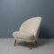 Skandinavischer Moderner Sessel aus weißem Schaffell von Arne Norell 7