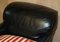 Kelim Armlehnstuhl aus schwarzem Leder mit amerikanischer Flagge von George Smith Howard & Sons 4