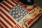 Kelim Armlehnstuhl aus schwarzem Leder mit amerikanischer Flagge von George Smith Howard & Sons 7