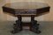 Antique Victorian Gothic Revival Hand-Carved Centre Table, 1860 17