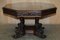 Antique Victorian Gothic Revival Hand-Carved Centre Table, 1860, Image 17