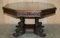 Antique Victorian Gothic Revival Hand-Carved Centre Table, 1860 2