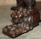 Antique Victorian Gothic Revival Hand-Carved Centre Table, 1860, Image 9