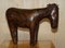 Sgabello Donkey vintage in pelle marrone di Abercrombie & Fitch, anni '40, Immagine 2