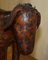 Sgabello Donkey vintage in pelle marrone di Abercrombie & Fitch, anni '40, Immagine 7