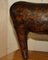 Sgabello Donkey vintage in pelle marrone di Abercrombie & Fitch, anni '40, Immagine 4