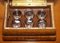 Antikes Regency Schnapsglas Bar Set in Brauner Lederbox, 1820, 6 . Set 11