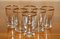 Antikes Regency Schnapsglas Bar Set in Brauner Lederbox, 1820, 6 . Set 13