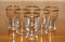 Antique Regency Shot Glass Bar Set in Brown Leather Box, 1820, Set of 6, Image 13