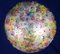 Large Murano Glass Ceiling Light with Flowers, 1950s 4