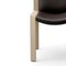 Chair 300 in Wood and Sørensen Leather by Joe Colombo, Set of 4 7