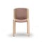 Chair 300 in Wood and Sørensen Leather by Joe Colombo, Set of 4, Image 16