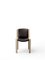 Chair 300 in Wood and Sørensen Leather by Joe Colombo, Set of 4, Image 4