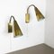Modernist Brass and Metal Sconces in the Style of Stilnovo, 1950s, Set of 2 3