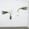 Modernist Brass and Metal Sconces in the Style of Stilnovo, 1950s, Set of 2 2